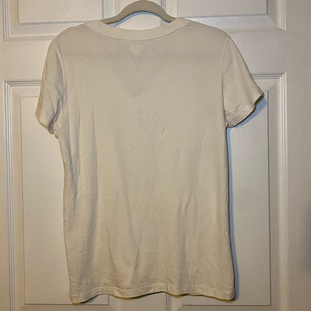 L’AGENCE Becca Cotton V-Neck Tee - Picture 6 of 8